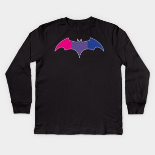 Batwoman - Bisexual Bat Symbol Kids Long Sleeve T-Shirt